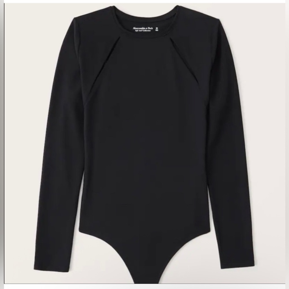 Abercrombie & Fitch Black Womens soft A&F collection Bodysuit